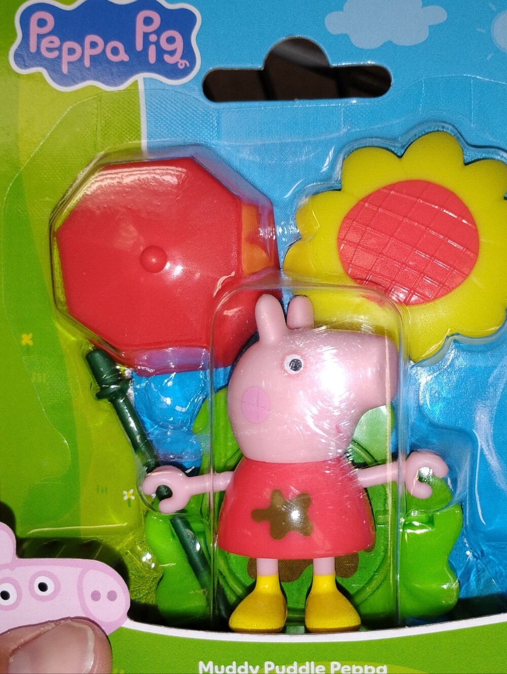 Peppa Pig Figure in Pink, Red & Yellow - Garden Accessory Playset